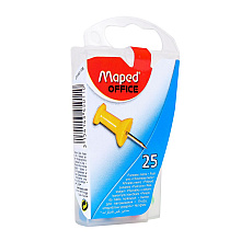Иглы-кнопки Maped "Пешки", 25 шт, ассорти