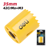 Коронка биметаллическая Deli YS EDH-SKK035-E1, 35 х 38 мм, М14 - 2