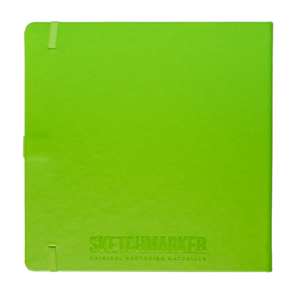 Скетчбук "Sketchmarker", 80 листов, 20x20 см, 140 г/м2, зеленый луг  - 2