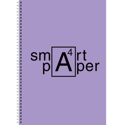 Тетрадь "Smart paper. No 3", А4, 80 листов, клетка, сиреневый