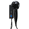 Фен настенный BXG-1600H2, ABS-пластик, черный - 3