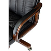 Кресло для руководителя Бюрократ T-9932WALNUT, экокожа, черный, металл, дерево - 6