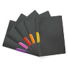 Папка с клипом "Duraswing Color", антрацит, фиолетовый клип - 3