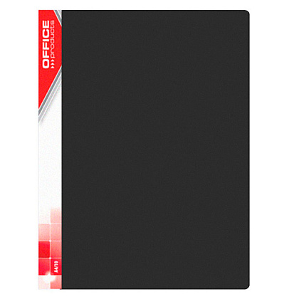 Папка c файлами "Office Product", 40 карманов, черный