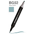 Маркер перманентный двусторонний "Sketchmarker Brush", BG52 темное облако