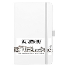 Скетчбук "Sketchmarker", 13x21 см, 140 г/м2, 80 листов, белый