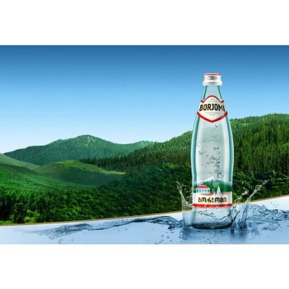 Вода минеральная "Borjomi", газированная, 0.33 л - 2