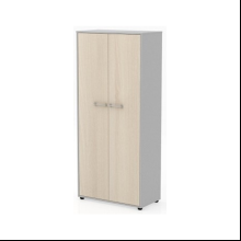 Коллекция Титан Шкаф ТН450/2+ТНД52+ТНТ80/2, 800х400х1825, с глухими высокими дверями и топом