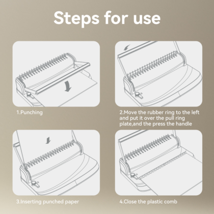 Перфобиндер Deli Plastic Binder T311  - 8