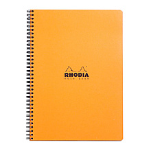 Блокнот "Rhodia", А4+, 80 листов, клетка, оранжевый