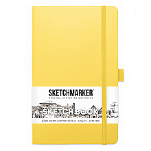 Скетчбук "Sketchmarker", 13x21 см, 140 г/м2, 80 листов, лимонный