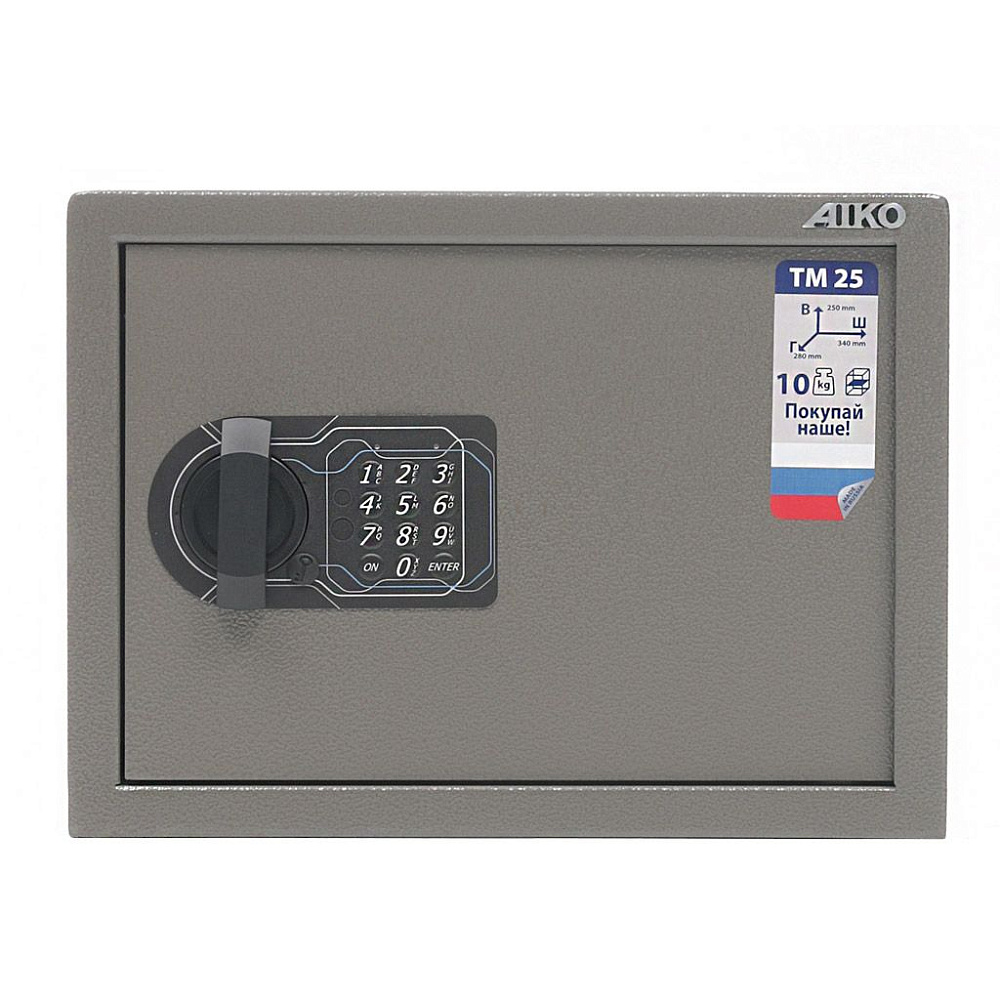 Офисный сейф AIKO TM-25 EL, 250x340x280 мм - 2