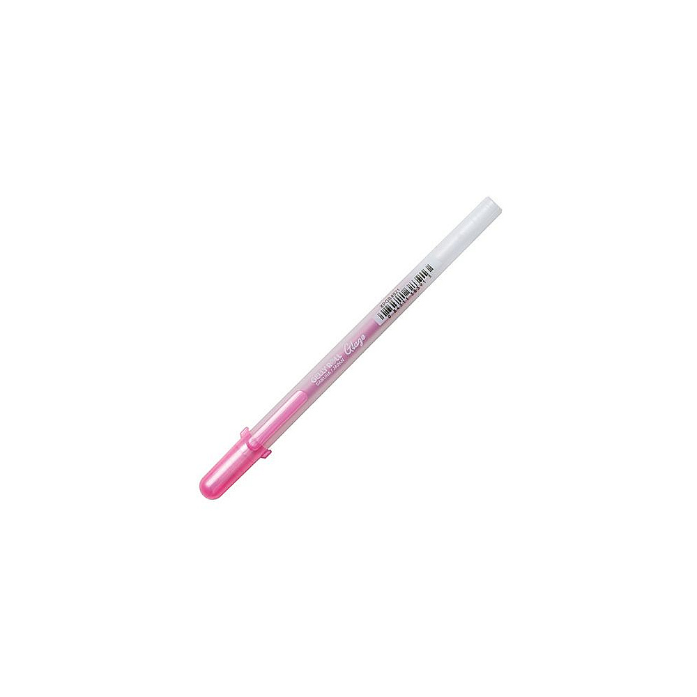 Ручка гелевая "Gelly Roll Glaze", 0.6 мм, прозрачный, стерж. розовый