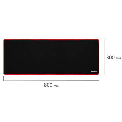 Коврик для мыши "Black Titan XL", 800х300х3 мм, ткань, черный - 6