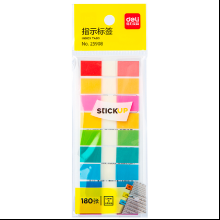 Закладки пластиковые клейкие Deli "Stick up"