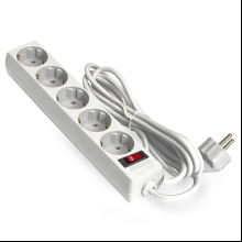 Сетевой фильтр ExeGate SP-5-5W, EX221190RUS, 5 розеток, 5 м, белый