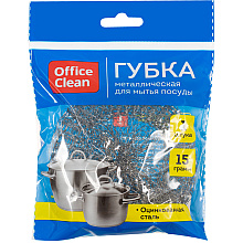 Губка для посуды металлическая "OfficeClean"