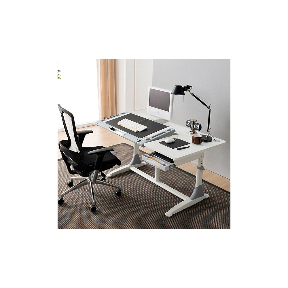 Стол Comf-Pro King Desk, 1400х765х(530-770) мм, белый, зеленый - 6