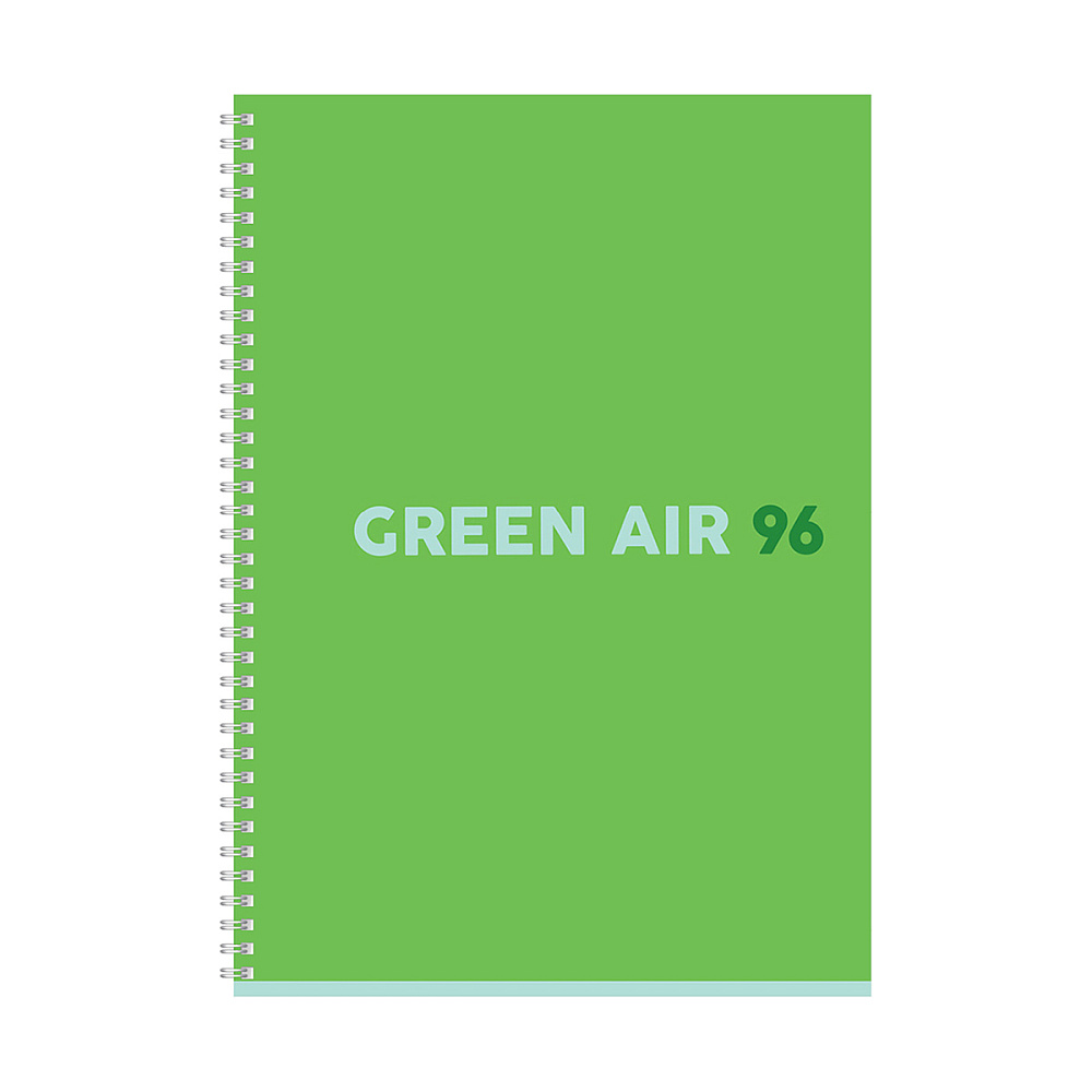 Тетрадь "Green air", А4, 96 листов, клетка, ассорти - 6
