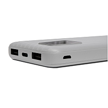 Внешний аккумулятор Power Bank "Wave 10", 10000 mAh, белый