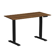 Стол с электроприводом WellDesk Prime 1300x675х18 черный/дуб хантон темный (9191461+9178197)