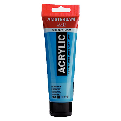 Краски акриловые "Amsterdam", 564 ярко-синий, 120 мл, туба