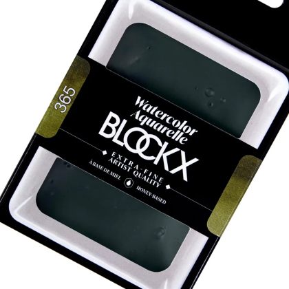 Краски акварельные "Blockx. Giant pan", 365 оливковый зеленый, 18 мл., кювета - 3