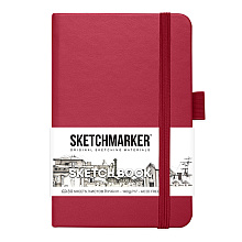 Скетчбук "Sketchmarker", 9x14 см, 140 г/м2, 80 листов, маджента