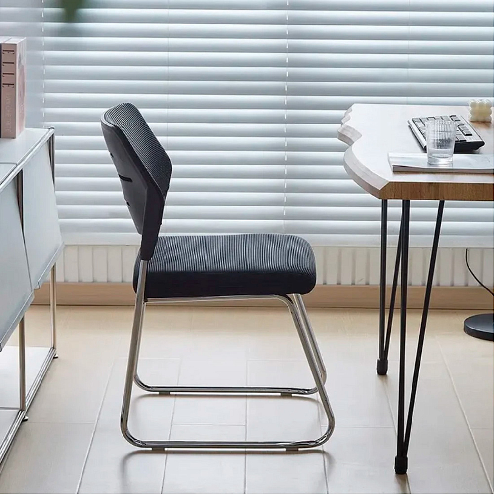 Кресло для посетителей SitUp SKY Chrome сетка, серый - 2