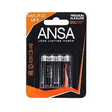Батарейки алкалиновые ANSA "V LR03/BL-4 (AAA)"