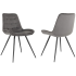 Стул Бюрократ "CH-K2_2", ткань, темно-серый, металл, комплект 2 штуки