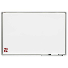 Магнитная доска с полимерным покрытием 2×3 "Alu23", 120x240 см, белый, -30%