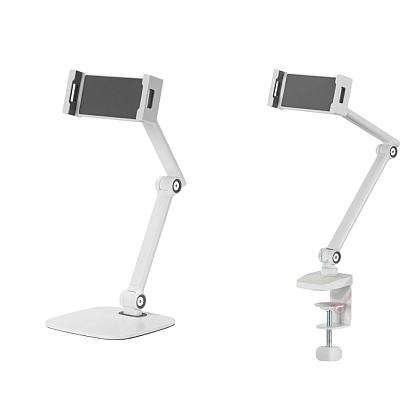 Крепление для планшета (смартфона) Tablet Clamp, белый матовый - 5