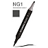Маркер перманентный двусторонний "Sketchmarker Brush", NG1 нейтральный серый 1