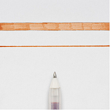 Ручка гелевая "Gelly Roll Glaze", 0.6 мм, прозрачный, стерж. коричневый