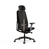 Кресло для руководителя SitZone E-AC-001A-P1-BK ткань, черный - 4