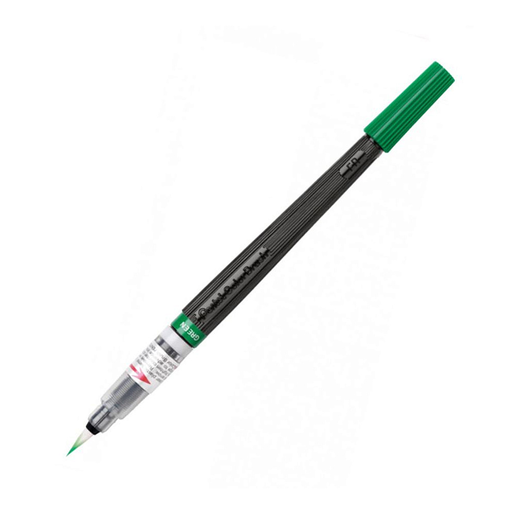 Кисть "Pentel Colour Brush", зеленый