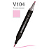 Маркер перманентный двусторонний "Sketchmarker Brush", V104 розовая лаванда
