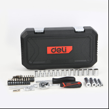 Набор инструмента 1/4" Deli RS EDQ41043, 43 шт