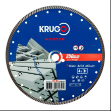 Круг алмазный по железо-бетону Krugo Master, 350х25.4 мм, турбо