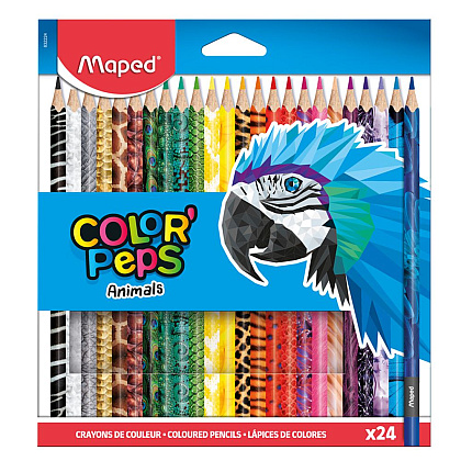 Цветные карандаши "Color' Peps Animal", 24 цвета