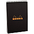 Блокнот "Rhodia", A6, 80 листов, клетка, черный