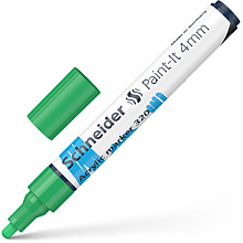 Маркер акриловый "Schneider Paint-It 320", зеленый