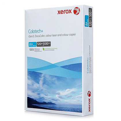 Бумага для лазерной печати "Xerox Colotech+", A4, 500 листов, 120 г/м2