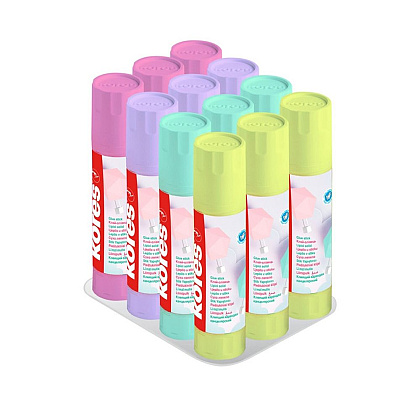 Клей-карандаш "Kores Pastel", 20 г - 2