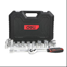 Набор инструмента 1/2" Deli RS EDQ43025, 25 шт.