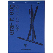Скетчбук "Graf It", A6, 90 г/м2, 80 листов, темно-синий