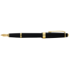 Ручка перьевая F "Bailey Light Polished Black Resin and Gold Tone", черный, золотой - 4