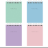 Блокнот "Minimal Pastel", А7, 40 листов, клетка, ассорти