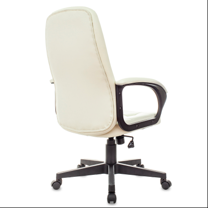 Кресло для руководителя Бюрократ "CH 002", экокожа, пластик, слоновая кость - 4